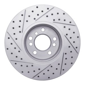 BMW X5 Brake Rotor (1) - Front Right - DFC - Drilled & Slotted Geoperformance - `00-`06