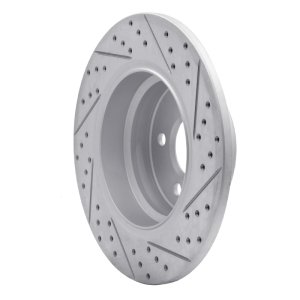 BMW X5 Brake Rotor (1) - Rear Left - DFC - Drilled & Slotted Geoperformance - `00-`06