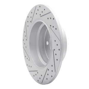 BMW X5 Brake Rotor (1) - Rear Right - DFC - Drilled & Slotted Geoperformance - `00-`06