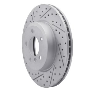 BMW X3 Brake Rotor (1) - Front Left - DFC - Drilled & Slotted Geoperformance - `04-`10