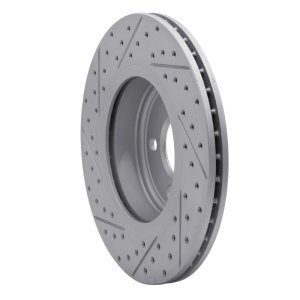 BMW X3 Brake Rotor (1) - Front Right - DFC - Drilled & Slotted Geoperformance - `04-`10