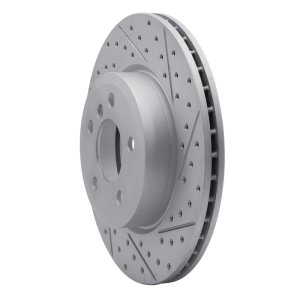 BMW X3 Brake Rotor (1) - Front Right - DFC - Drilled & Slotted Geoperformance - `04-`10