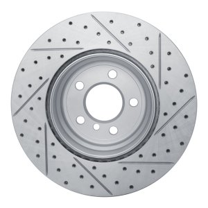 BMW X5 Brake Rotor (1) - Rear Left - DFC - Drilled & Slotted Geoperformance - `07-`19