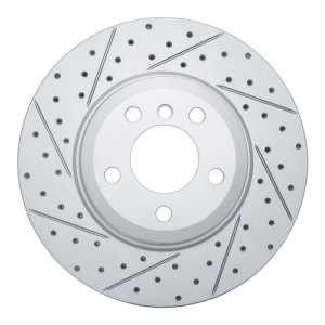 BMW X5 Brake Rotor (1) - Rear Left - DFC - Drilled & Slotted Geoperformance - `07-`19