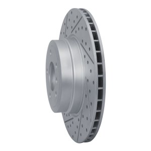 BMW X5 Brake Rotor (1) - Rear Left - DFC - Drilled & Slotted Geoperformance - `07-`19