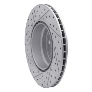 BMW X6 Brake Rotor (1) - Rear Right - DFC - Drilled & Slotted Geoperformance - `07-`19