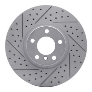 BMW X5 Brake Rotor (1) - Front Left - DFC - Geoperformance Rotor - Drilled and Slotted - `07-`18