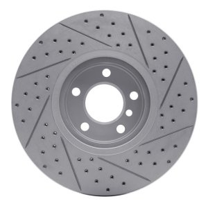 BMW X5 Brake Rotor (1) - Front Left - DFC - Geoperformance Rotor - Drilled and Slotted - `07-`18