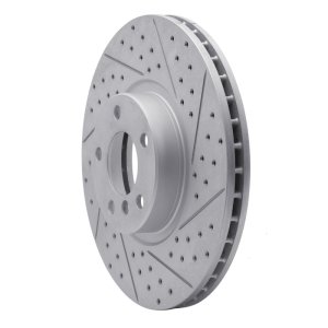 BMW X6 Brake Rotor (1) - Front Right - DFC - Drilled & Slotted Geoperformance - `07-`18