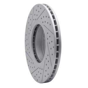 BMW X6 Brake Rotor (1) - Front Right - DFC - Drilled & Slotted Geoperformance - `07-`18