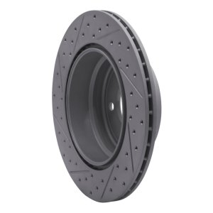 BMW X5 Brake Rotor (1) - Rear Right - DFC - Drilled & Slotted Geoperformance - `07-`19