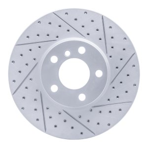 BMW X6 Brake Rotor (1) - Front Right - DFC - Geoperformance Rotor - Drilled and Slotted - `07-`19