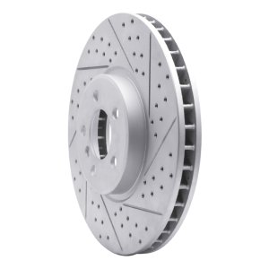 BMW X5 Brake Rotor (1) - Front Right - DFC - Drilled & Slotted Geoperformance - `08-`19