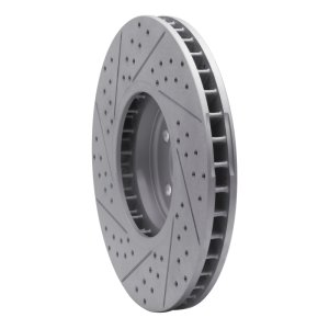 BMW X5 Brake Rotor (1) - Front Right - DFC - Drilled & Slotted Geoperformance - `08-`19