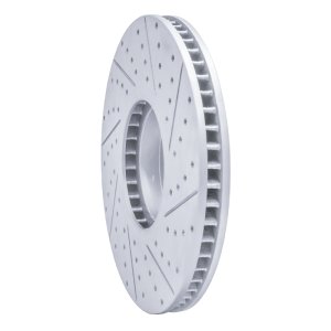 BMW X6 Brake Rotor (1) - Front Right - DFC - Drilled & Slotted Geoperformance - `10-`11