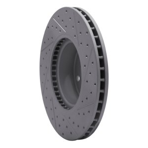 BMW X3 Brake Rotor (1) - Front Left - DFC - Geoperformance Drilled & Slotted - `11-`18