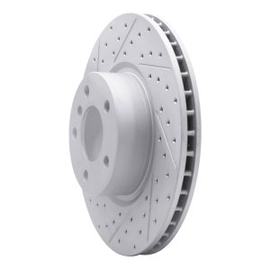 BMW X3 Brake Rotor (1) - Front Left - DFC - Geoperformance Drilled & Slotted - `11-`18
