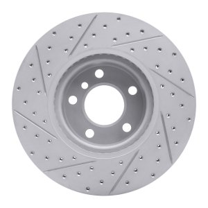 BMW X4 Brake Rotor (1) - Front Right - DFC - Drilled & Slotted Geoperformance - `11-`18
