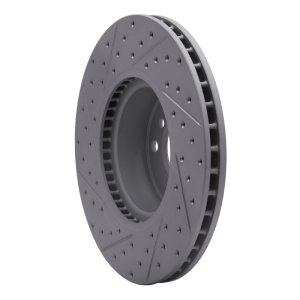 BMW X4 Brake Rotor (1) - Front Right - DFC - Drilled & Slotted Geoperformance - `11-`18