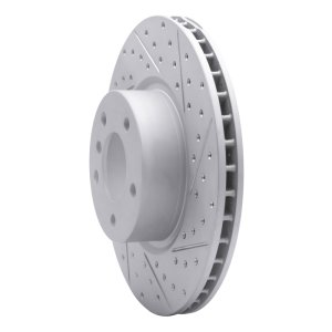 BMW X4 Brake Rotor (1) - Front Right - DFC - Drilled & Slotted Geoperformance - `11-`18