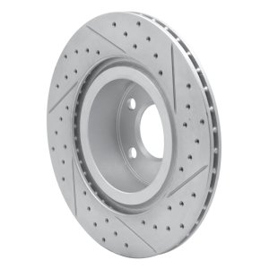 BMW X4 Brake Rotor (1) - Rear Left - DFC - Drilled & Slotted Geoperformance - `11-`18