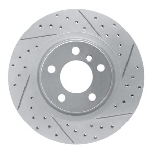 BMW X4 Brake Rotor (1) - Rear Right - DFC - Drilled & Slotted Geoperformance - `11-`18
