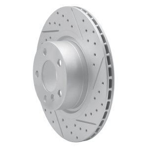 BMW X4 Brake Rotor (1) - Rear Right - DFC - Drilled & Slotted Geoperformance - `11-`18