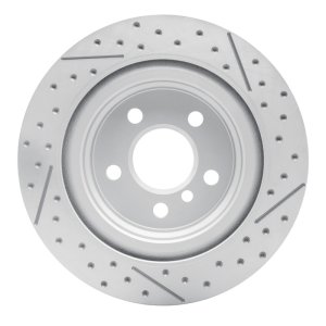 BMW X1 Brake Rotor (1) - Rear Left - DFC - Geoperformance Drilled & Slotted - `16-`26