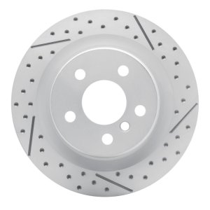 BMW X1 Brake Rotor (1) - Rear Right - DFC - Drilled & Slotted Geoperformance - `16-`26