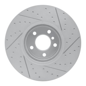 BMW X4 Brake Rotor (1) - Right Front - DFC - Drilled & Slotted Geoperformance - `16-`18