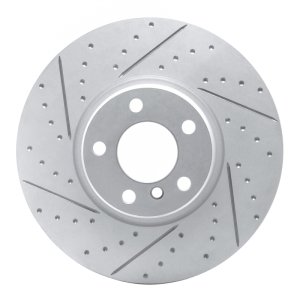BMW X4 Brake Rotor (1) - Right Front - DFC - Drilled & Slotted Geoperformance - `16-`18