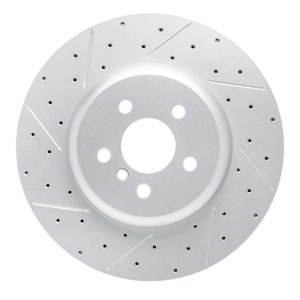 BMW X5 Brake Rotor (1) - Front Left - DFC - Drilled & Slotted Geoperformance - `17-`26