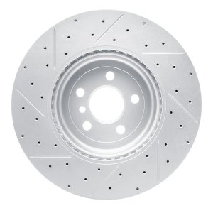 BMW Ix3 Brake Rotor (1) - Front Right - DFC - Drilled & Slotted Geoperformance - `17-`26