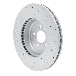 BMW Ix3 Brake Rotor (1) - Front Right - DFC - Drilled & Slotted Geoperformance - `17-`26