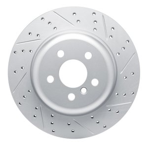 BMW X4 Brake Rotor (1) - Rear - DFC - Drilled & Slotted Geoperformance - `17-`26