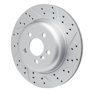 BMW X4 Brake Rotor (1) - Rear - DFC - Drilled & Slotted Geoperformance - `17-`26