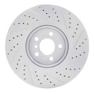 BMW 520I Brake Rotor (1) - Front Left - DFC - Geoperformance, Drilled & Slotted - `18-`26
