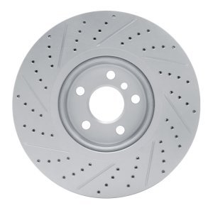 BMW X4 Brake Rotor (1) - Front Right - DFC - Drilled & Slotted Geoperformance - `18-`26