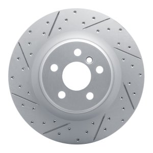 BMW X2 Brake Rotor (1) - Rear Left - DFC - Geoperformance, Drilled and Slotted - `19-`24