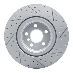 BMW X2 Brake Rotor (1) - Rear Left - DFC - Geoperformance, Drilled and Slotted - `19-`24