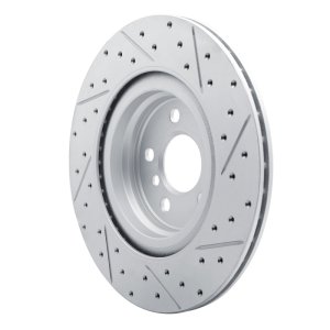 BMW X2 Brake Rotor (1) - Rear Left - DFC - Geoperformance, Drilled and Slotted - `19-`24