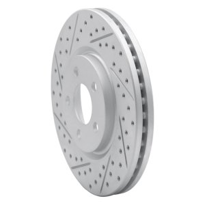 Chrysler PT Cruiser Brake Rotor (1) - Front Left - DFC - Geoperformance Drilled & Slotted - `03-`09