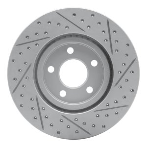 Chrysler PT Cruiser Brake Rotor (1) - Front Left - DFC - Geoperformance Drilled & Slotted - `03-`09