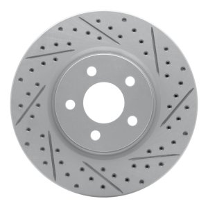 Chrysler PT Cruiser Brake Rotor (1) - Front Right - DFC - Drilled & Slotted Geoperformance Rotor - `03-`09