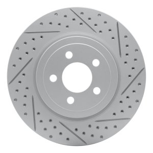 Chrysler 300 Brake Rotor (1) - Front Right - DFC - Geoperformance Rotor - Drilled and Slotted - `05-`23