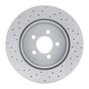 Chrysler 300 Brake Rotor (1) - Rear Right - DFC - Drilled & Slotted Geoperformance - `05-`23