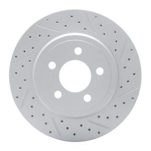 Chrysler 300 Brake Rotor (1) - Rear Right - DFC - Drilled & Slotted Geoperformance - `05-`23