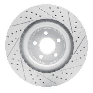 Chrysler 300 Brake Rotor (1) - Front Left - DFC - Geoperformance Rotor - Drilled and Slotted - `05-`23