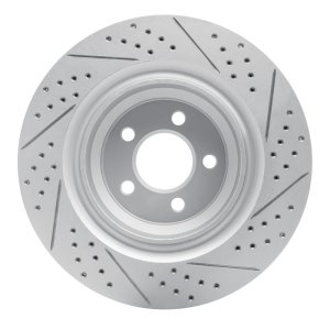 Chrysler 300 Brake Rotor (1) - Rear Left - DFC - Drilled & Slotted Geoperformance - `05-`23