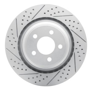 Chrysler 300 Brake Rotor (1) - Rear Left - DFC - Drilled & Slotted Geoperformance - `05-`23